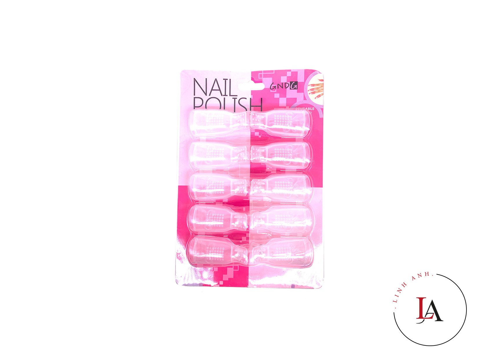 Kẹp tháo móng Gel 10chiếc/vỉ